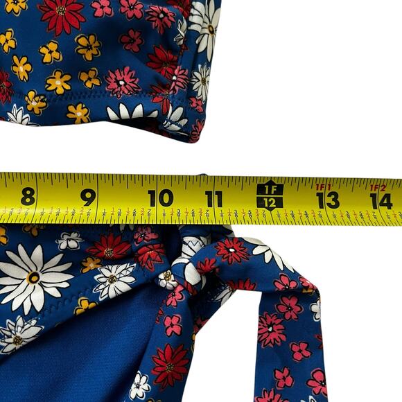 Adore Me Blue Multicolor Floral  Swimsuit Size Bottom XS Top Small NWOT | 54-8 - Picture 7 of 7